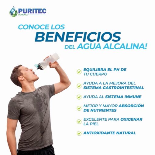 beneficios de beber agua alcalina