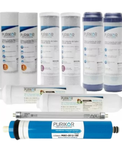 kit de mantenimiento cartuchos purificador purikor 100 gpd