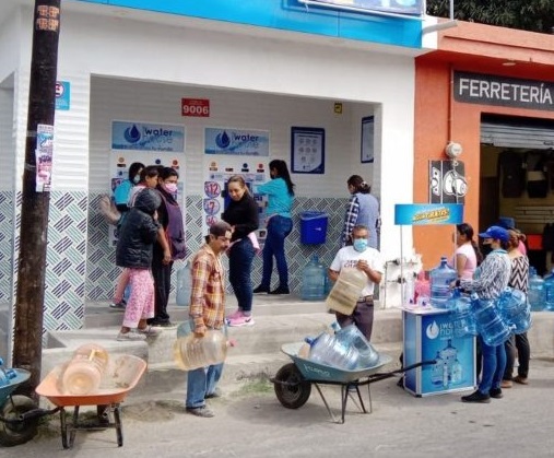 negocio despachador vending de agua